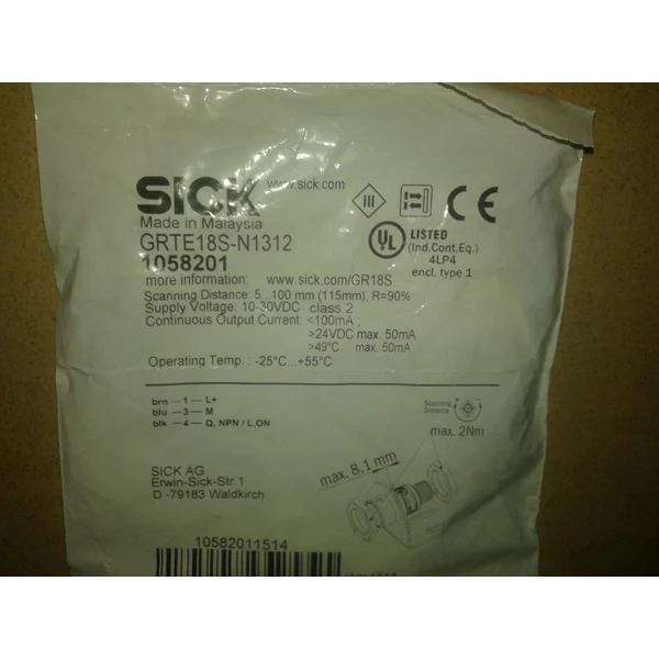 Sensor SICK GRTE18S-N1312